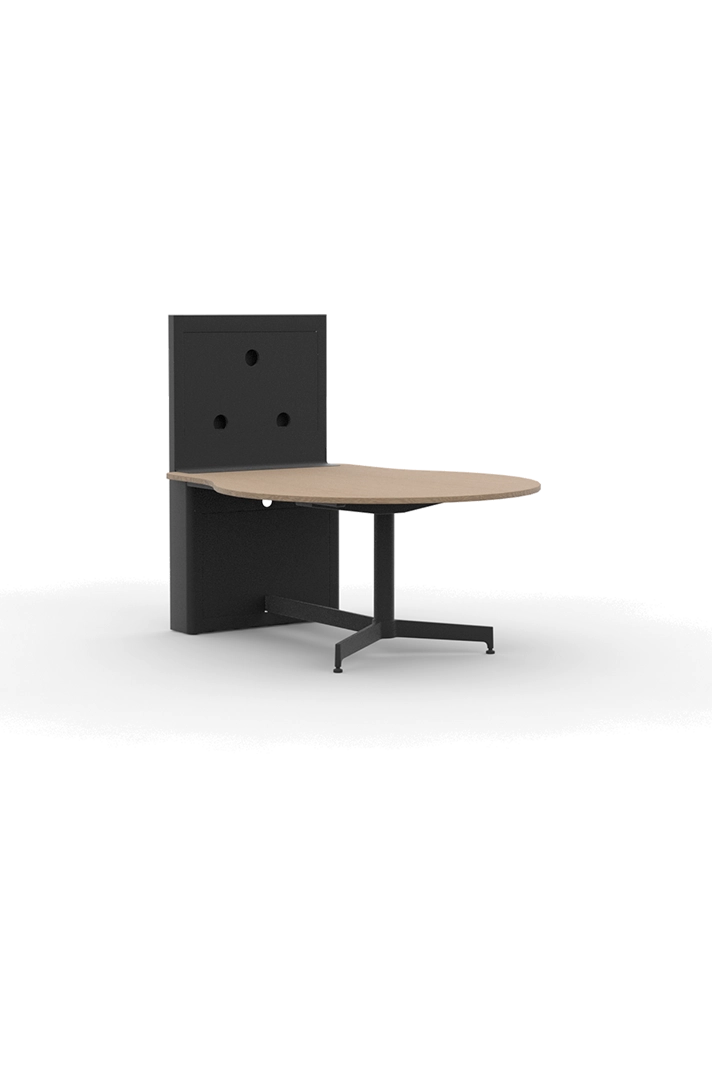 ATD6654VCLW / Meeting Height Table with Media Wall