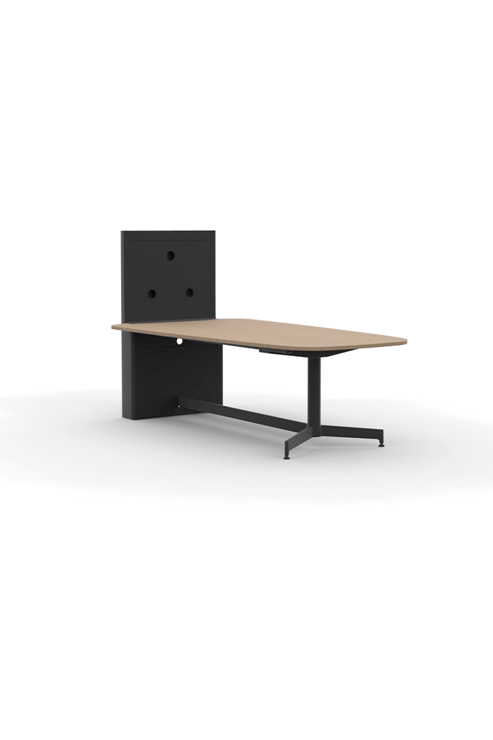 ATD9649VCBW / Meeting Height Table with Media Wall